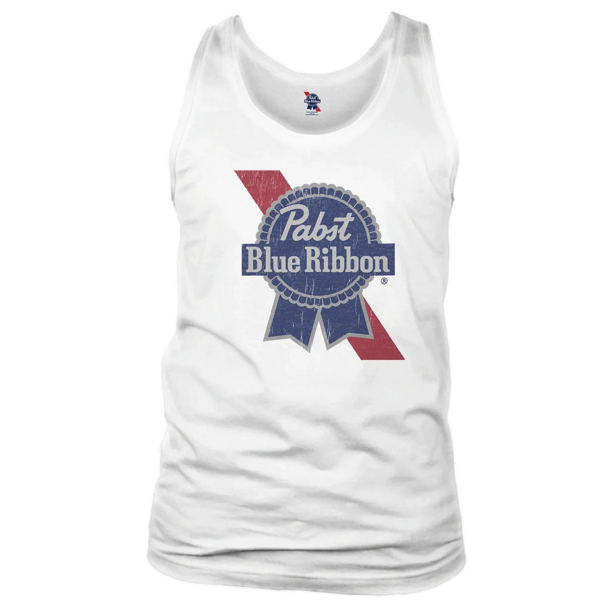 Pabst Blue Ribbon Vintage Logo White Tank Top – CRAFTY BEER MERCH